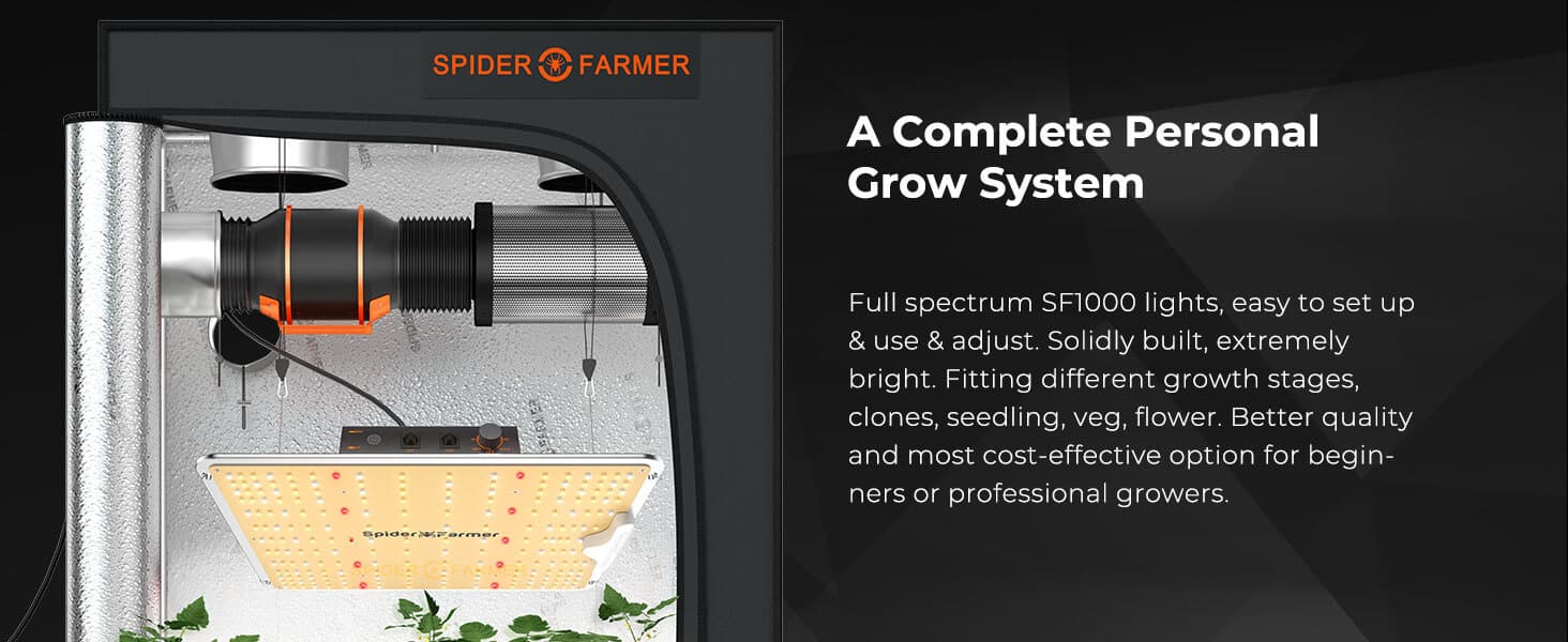 Spider Farmer EU®sf series 1000 led grow light Grow system