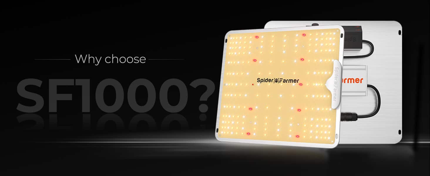 Spider Farmer EU®sf series 1000 led grow light features