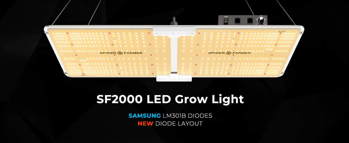 Spider Farmer UK®sf series 2000 led grow light Samsung chip