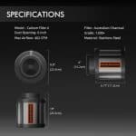 Specification-6 Inch Carbon filter
