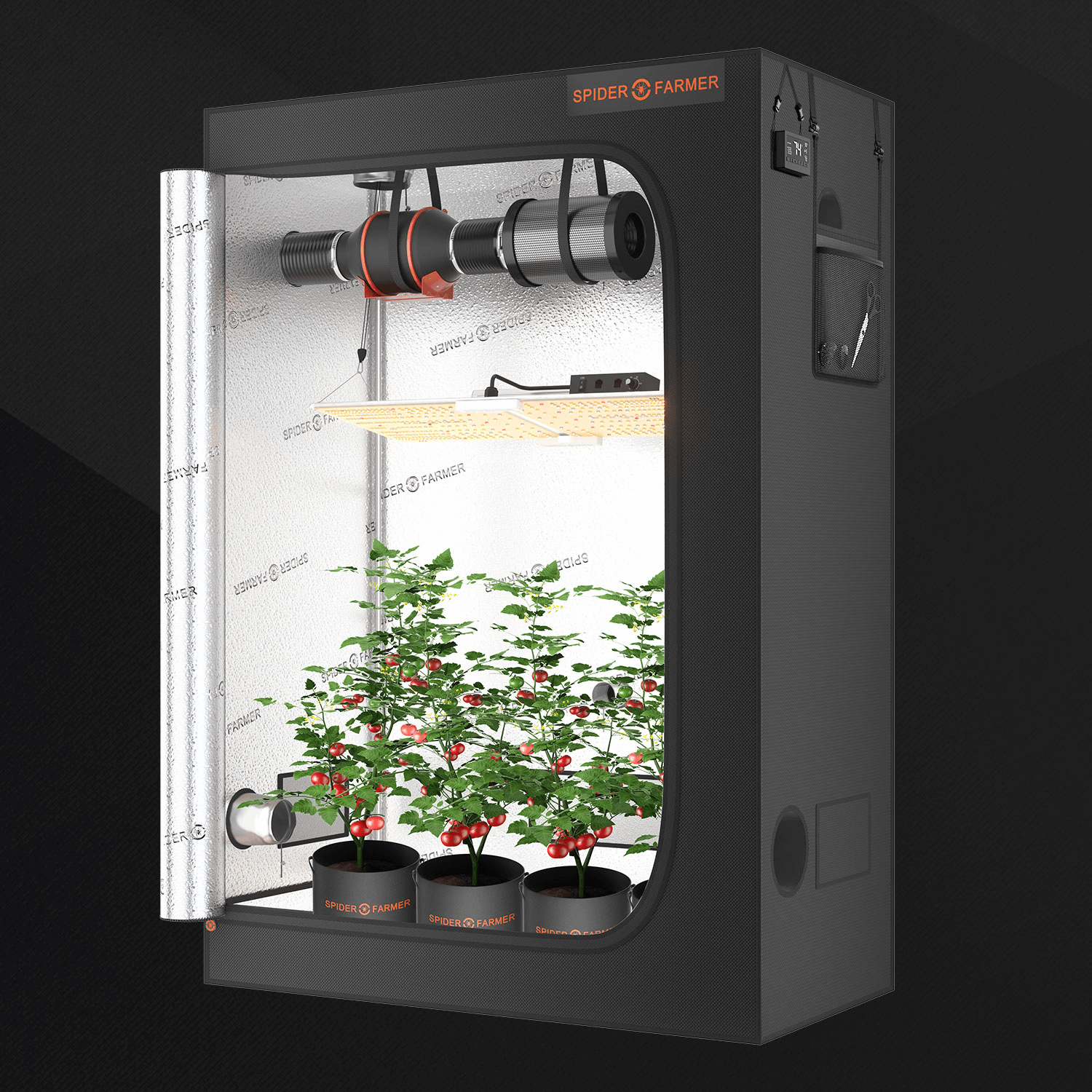 Spider Farmer 70x140x200cm Indoor Grow Tent High Reflective Growzelt