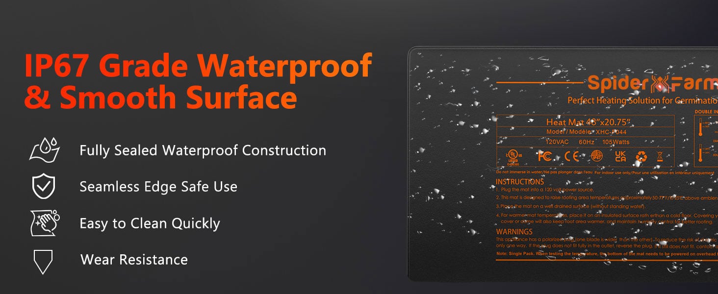 48x20-Heating mat-IP67 waterproof