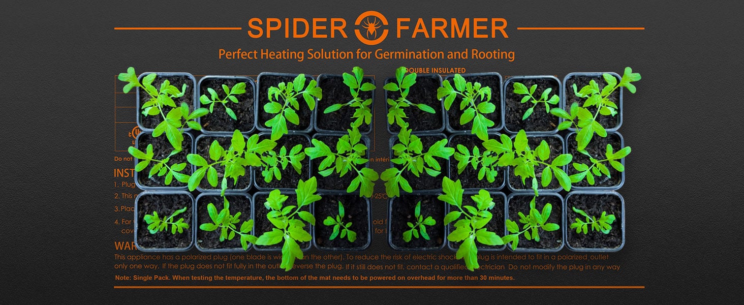 Spider Farmer heating mat for seedling