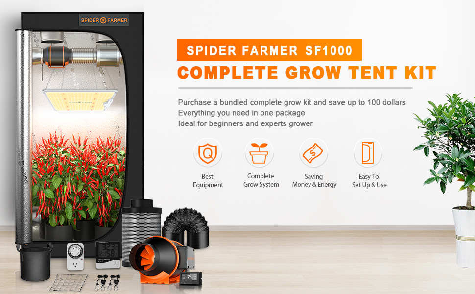 Spider Farmer SF1000 Full Grow Kits