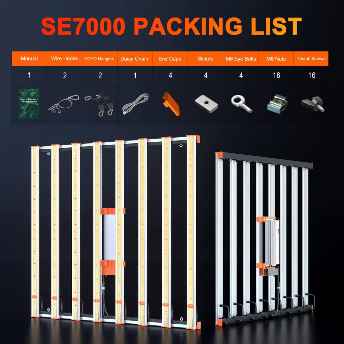 SE7000-Accessories includes