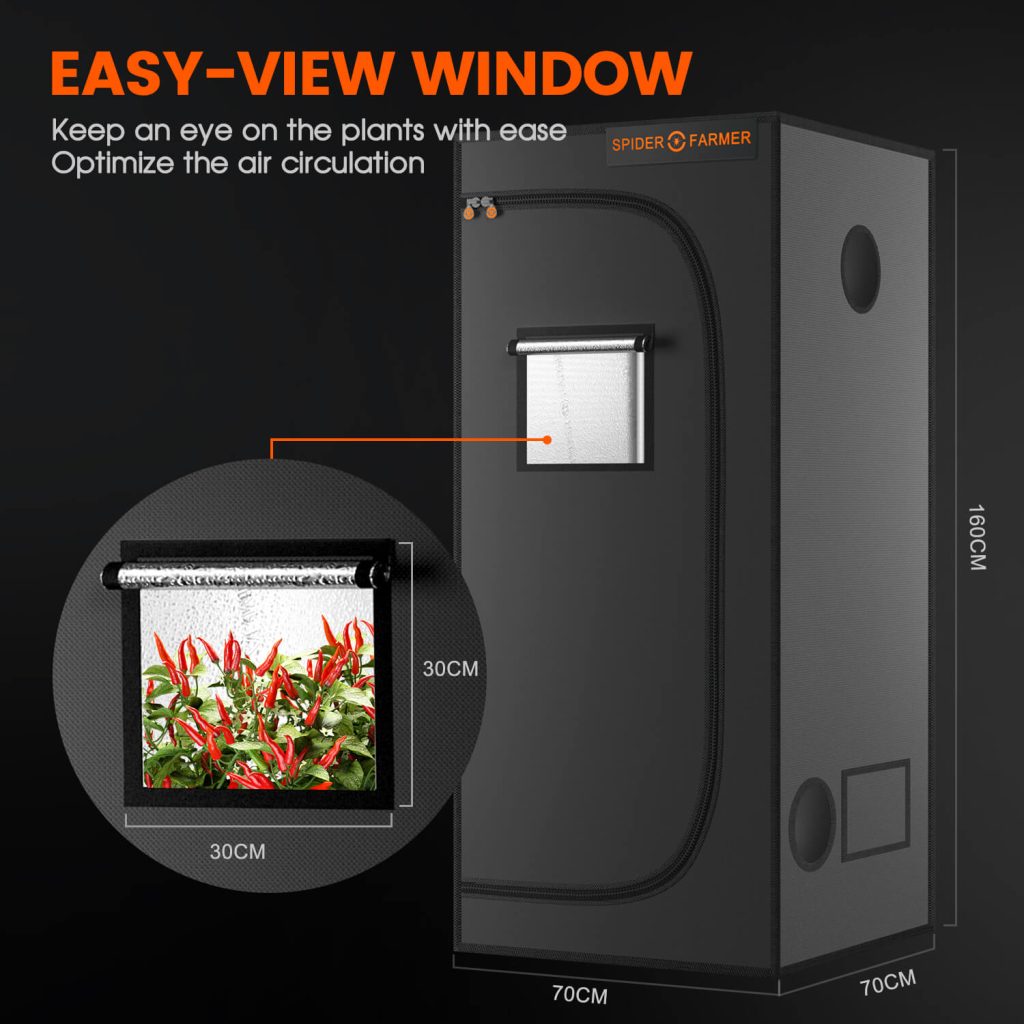 View window-70x70CM grow tent
