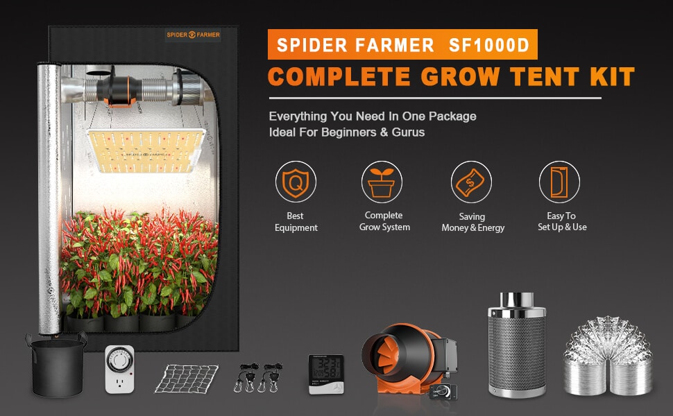 Spider Farmer SF1000D Grow Tent Kits