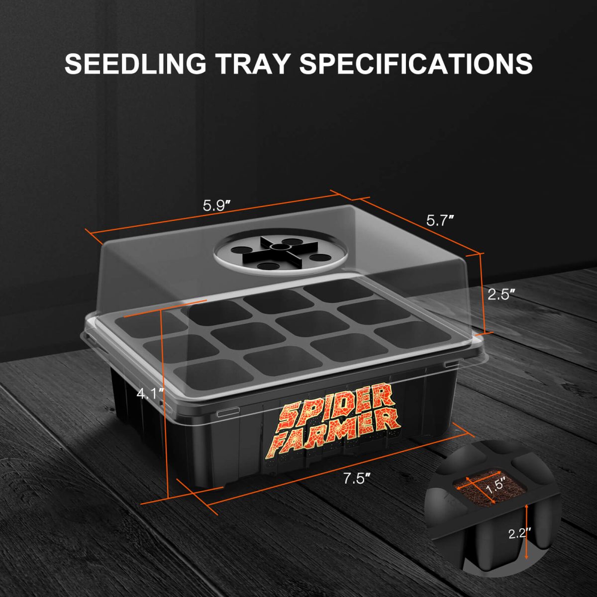 Spider Farmer Seed Starater Trays Germination Tray 02