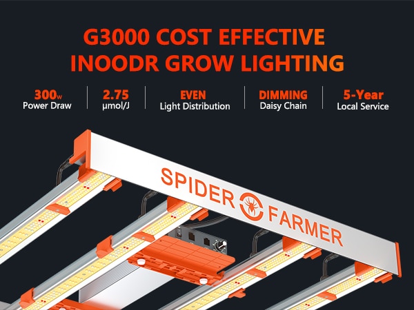 Spider Farmer Full Spectrum Led Grow Light G3000-1