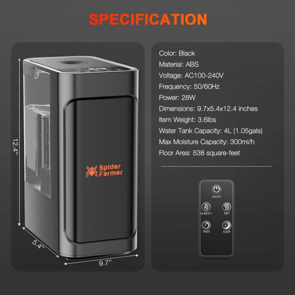humidifier-Specifications