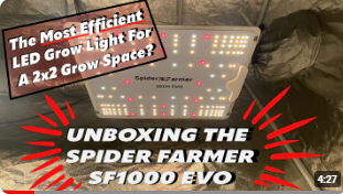 Spider Farmer SF1000 EVO LED Grow Light Unboxing! The Most Efficient Grow Light For A 2x2?