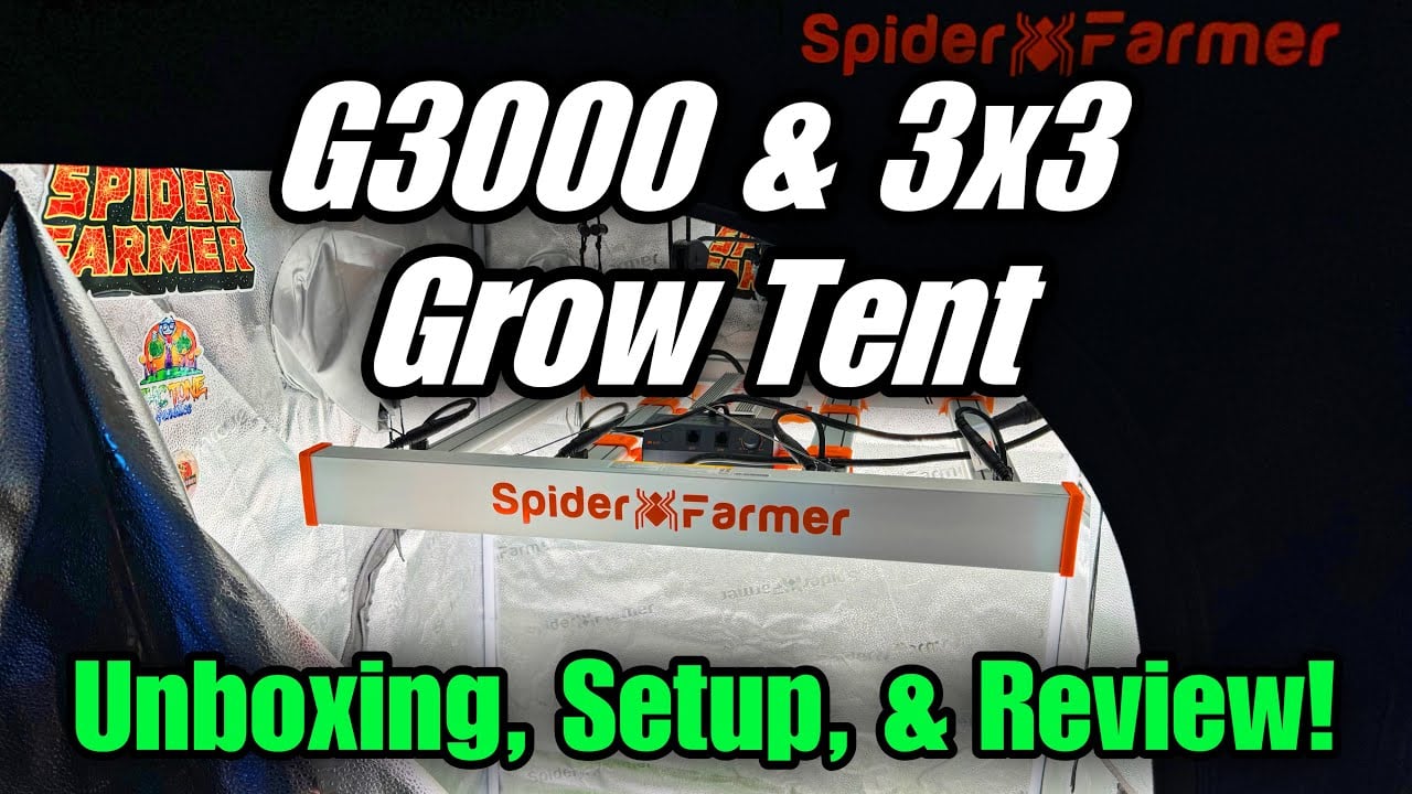 Spider Farmer G3000 & 3X3 Grow Tent